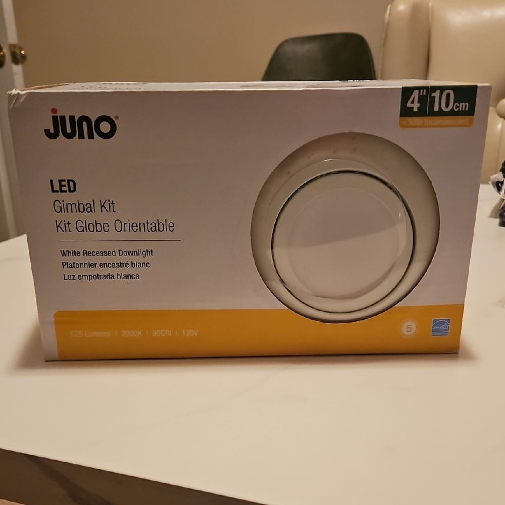 Juno LED Gimbal Recessed Downlight - White New In Box!! Have 2!!